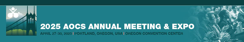 2025 AOCS Annual Meeting & Expo Main banner